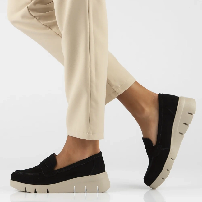 Leather shoes Filippo DP6248/24 BK BE black