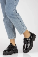 Leather shoes Filippo DP4729/23 BK L black