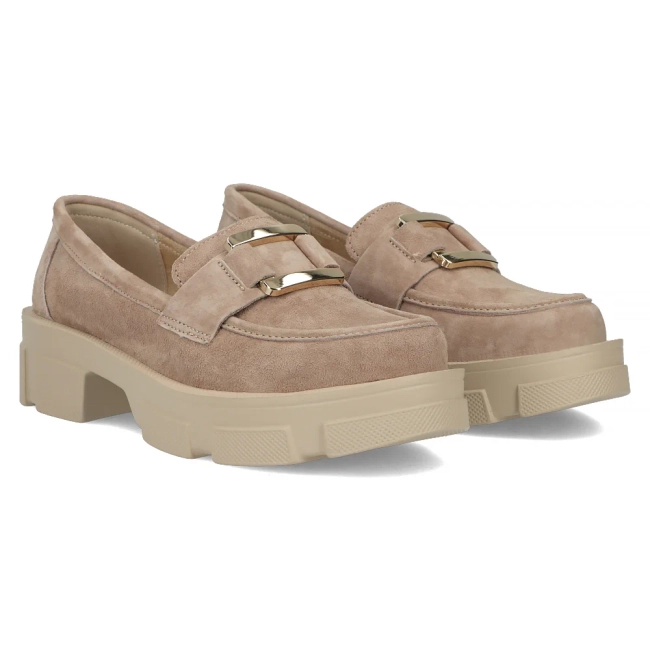 Leather shoes Filippo DP6099/24 BE beige
