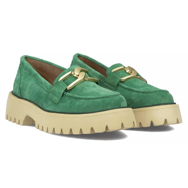 Leather shoes Filippo DP4916/24 GE green