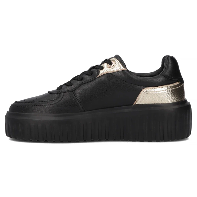 Skórzane sneakersy Filippo DP6726/25 BK GO czarne