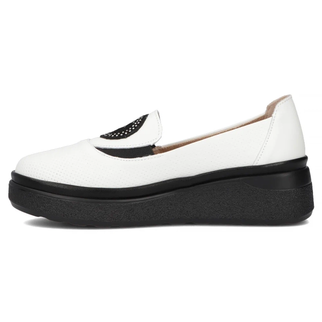 Leather shoes Filippo DP6801/25 WH white