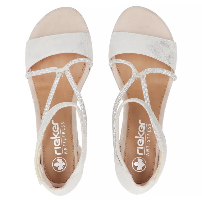 Sandals Rieker 64654-40 silver