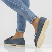 Leather loafers Filippo DP3512/22 NV navy blue