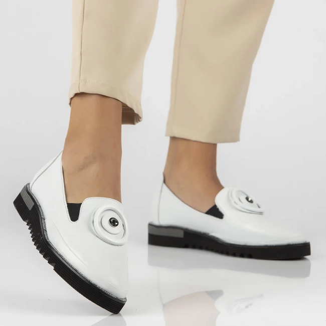 Leather shoes Filippo DP3915/22 WH white