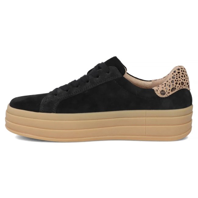 Skórzane sneakersy Filippo DP6744/25 BK LEO czarne