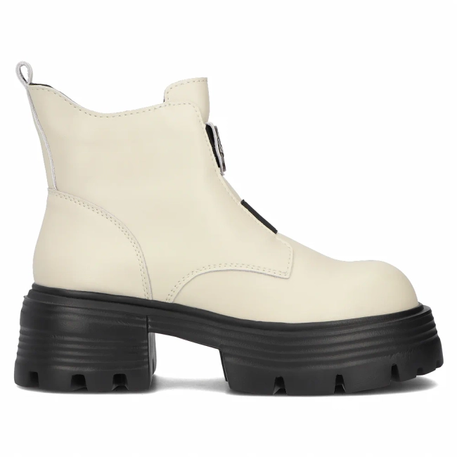 Leather ankle boots DBT6432/24 LT BE beige