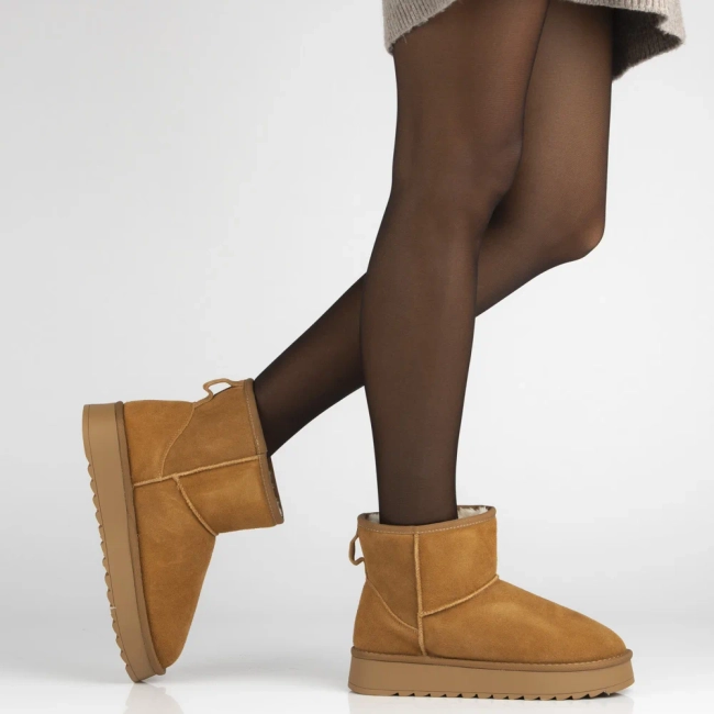 Leather snow boots Filippo DBT7329/25 CA brown