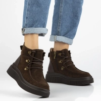 Leather ankle boots Filippo DBT7299/25 BR brown