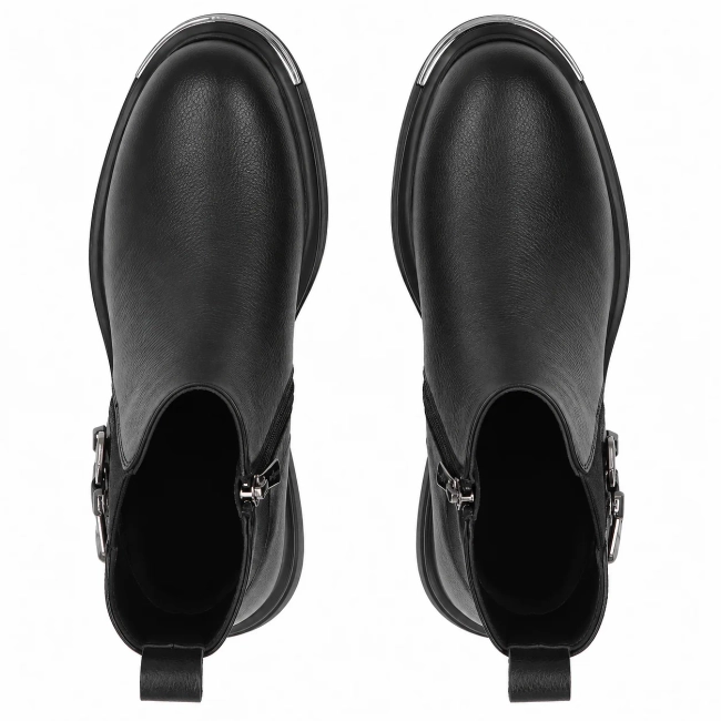 Leather ankle boots Filippo DBT8044/26 BK black