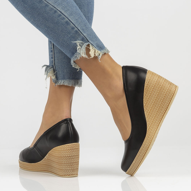 Leather shoes Filippo DP3521/22 BK black