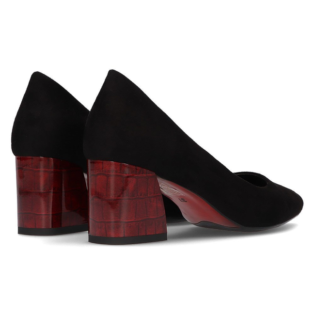 Czółenka Filippo DP2382/21 BK RD czarne