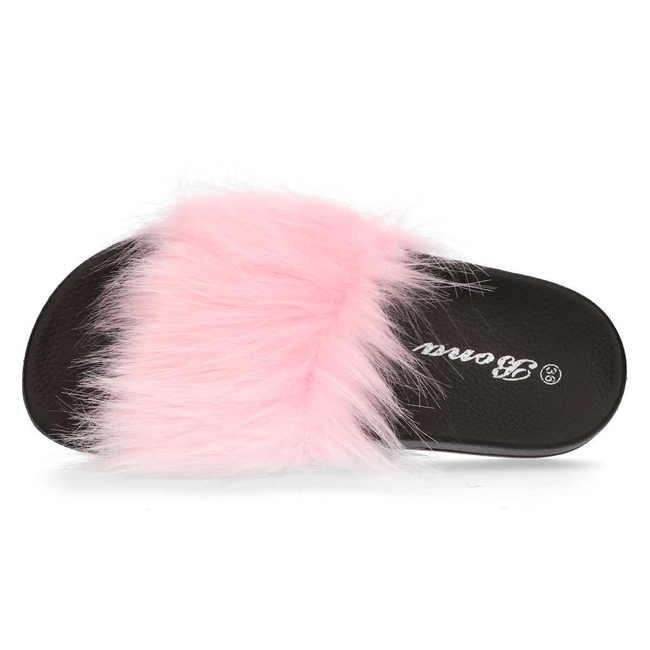 Slippers Filippo Pink Fur Coats
