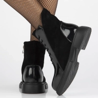 Leather ankle boots Filippo DBT6364/24 BK black