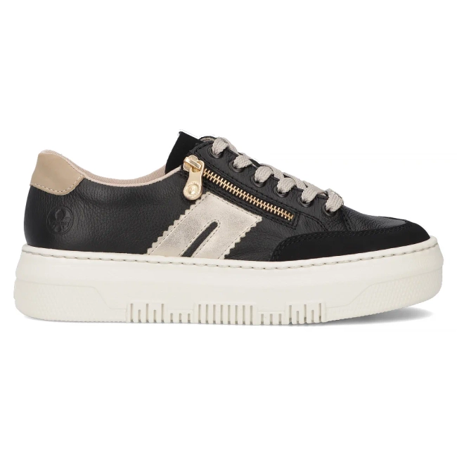 Rieker leather sneakers M1912-00 black