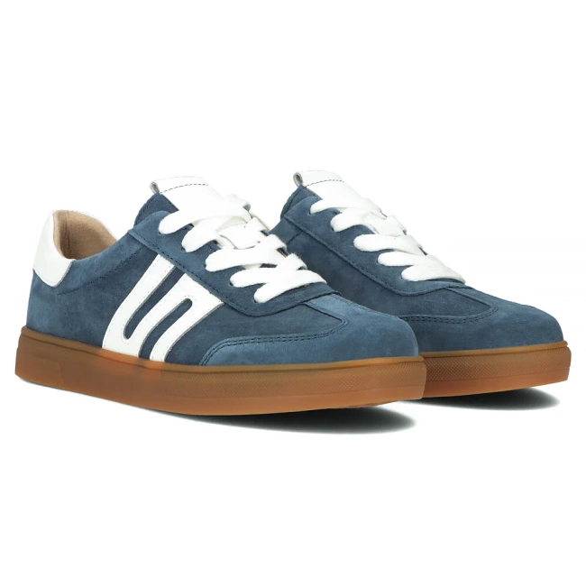 Leather sneakers Filippo DP6742/25 BL blue