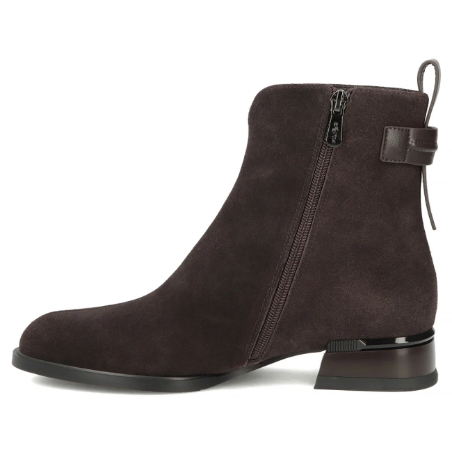 Leather heeled ankle boots Filippo DBT8182/26 D BR brown