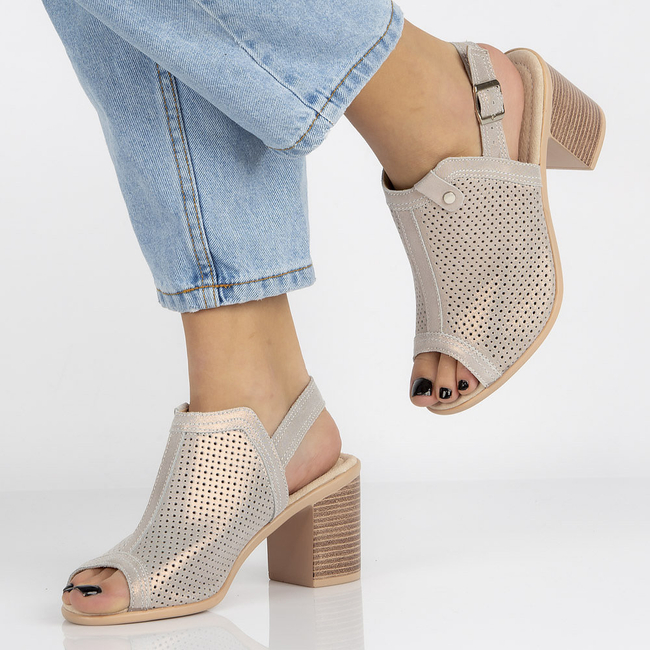 Leather Sandals Filippo DS757/20 GO gold