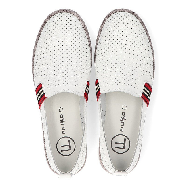 Leather shoes Filippo DP2309/21 WH white