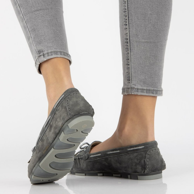 Leather loafers Filippo DP1203/20 GR gray