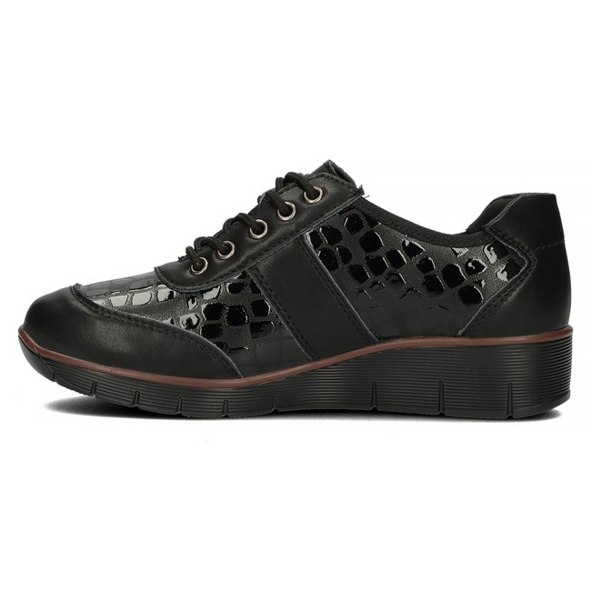 Leather shoes Filippo DP028/22 BK CR black