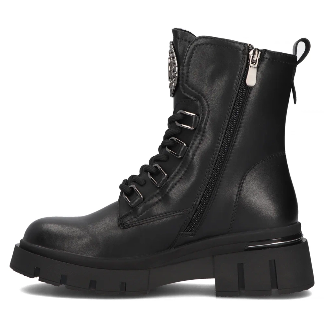 Leather ankle boots Filippo DBT6521/24 BK black