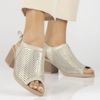 Leather sandals Filippo DS4475/24 GO gold