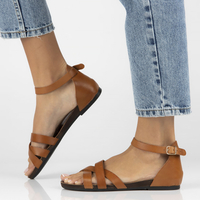 Leather sandals Filippo 40225 brown