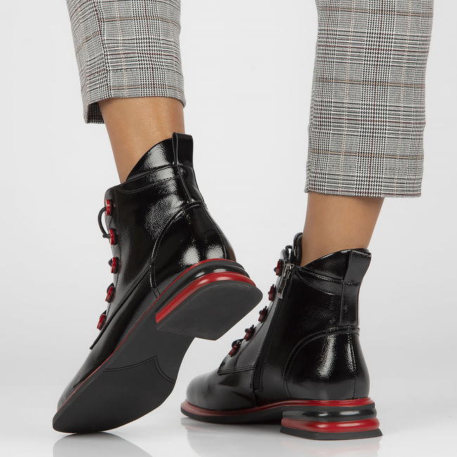 Leather boots Filippo DBT4114/22 BK black