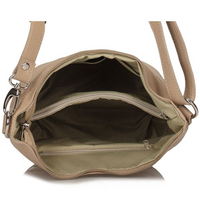 Handbag Toscanio Leather Messenger Bag 16176 beige