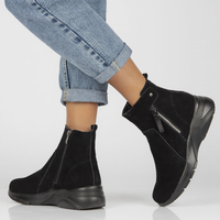 Leather ankle boots Filippo DBT3937/22 BK black