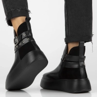 Leather ankle boots Filippo DBT6341/24 BK black