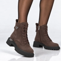 Skórzane botki Filippo DBT8063/26 D BR brązowe