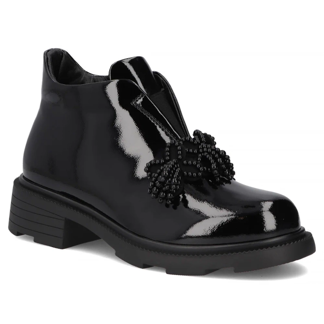 Leather ankle boots Filippo DBT6370/25 BK black