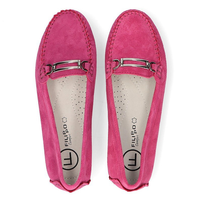 Leather loafers Filippo DP1202/21 FH pink