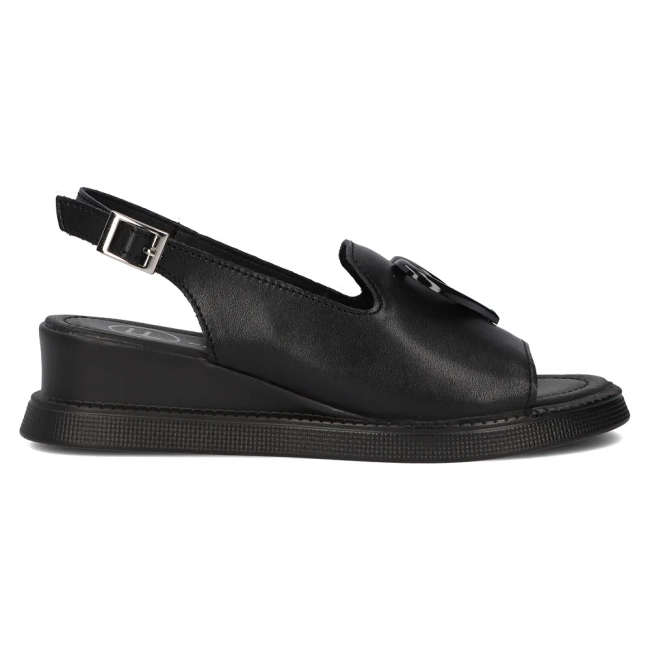 Leather sandals Filippo DS6069/25 BK black