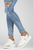 Skórzane Sneakersy Filippo DP4591/23 WH białe