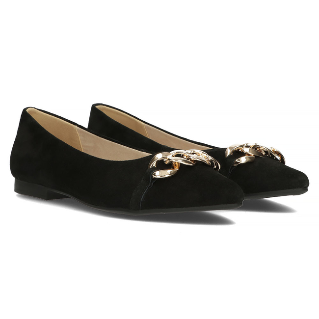 Leather shoes Filippo DP3642/22 BK black