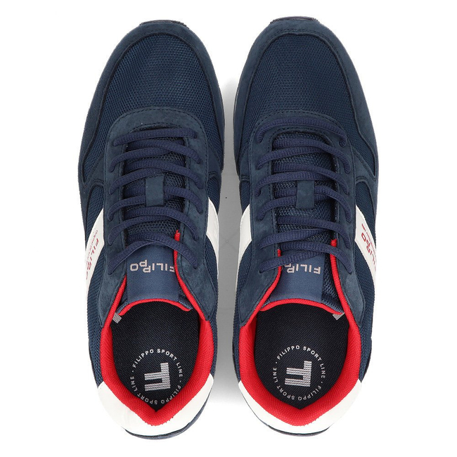 Leather shoes Filippo MSP2117/21 NV navy blue