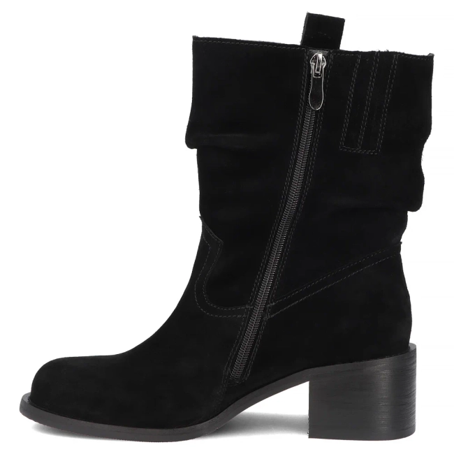 Leather heeled ankle boots Filippo DBT8179/26 BK black