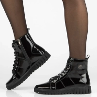 Leather ankle boots Filippo DBT7273/25 BK black