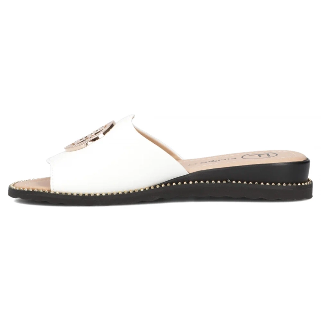 Leather flip-flops Filippo DK7042/25 WH white
