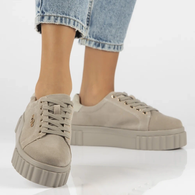 Leather shoes Filippo DP6110/24 BE grey