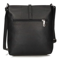 Handbag Toscanio Leather Messenger Bag A88 black
