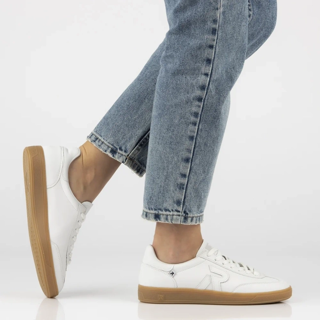 Leather sneakers Rieker W2200-80 white