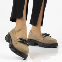 Leather shoes Filippo DP3221/23 BE BK beige