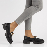 Leather shoes Filippo DP3221/22 BK black