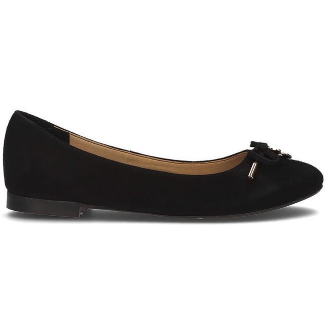 Suede ballerinas Alexio Giorgio 047 black
