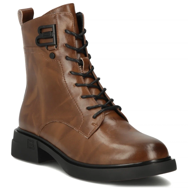 Leather ankle boots Filippo DBT7361/25 BR brown