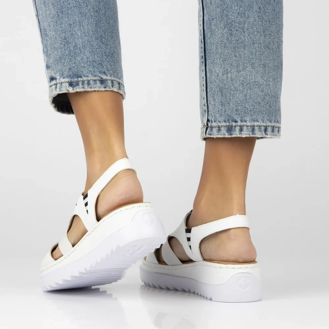 Sandals Rieker V44Y5-80 white